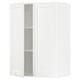 White SEKTION kitchen cabinet with two doors, classic design, wood grain.