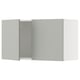 Modern light grey kitchen cabinet, rectangular shape, acrylic finish and fiberboard, with a streamlined design.