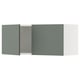 SEKTION kitchen unit: modern grey-green, rectangular, with soft-close hinges.