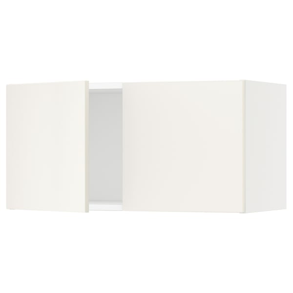 A white SEKTION kitchen cabinet set with sleek design.