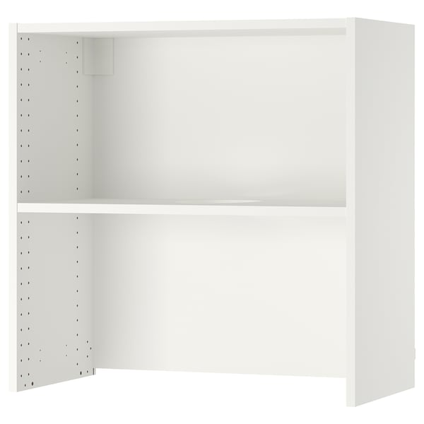 White SEKTION wall cabinet, rectangular, with two shelves.