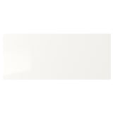 SELSVIKEN white storage unit; sleek, glossy finish; durable particleboard; simple, modern design.