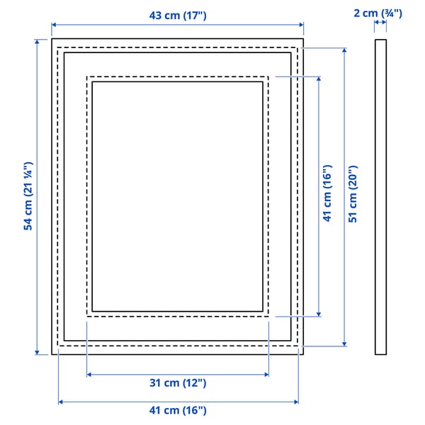 Illustration with measurements for the product: SILVERHÖJDEN.