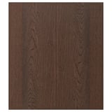 SINARP dark wood panels: classic oak with modern design, solid edge, lacquer finish.