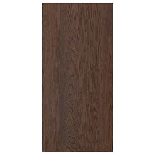 A dark wooden panel, SINARP, with sleek oak edges, adding a modern yet classic touch.