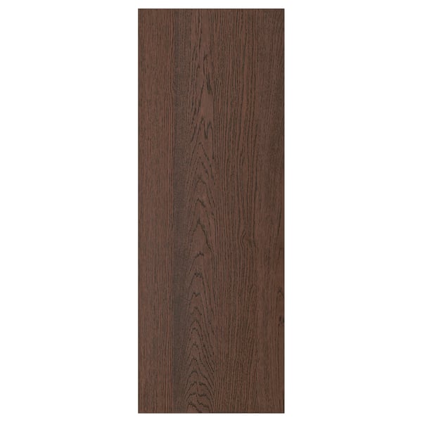 SINARP oak wood dark front panel, 25 year guarantee, solid oak edge, particleboard base