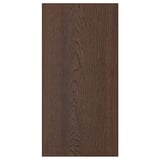 Dark brown wooden panel. Simple, rectangular design. Made from oak veneer with solid wood edges.