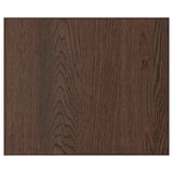 A SINARP dark wood front panel featuring oak veneer with a modern design.