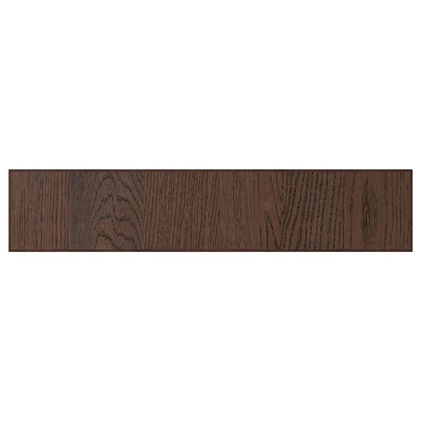 Dark wood SINARP cabinet front, rectangular, oak veneer with solid wood edge, sleek modern design.