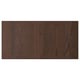 Dark brown wooden panel with visible grain. Rectangular, sleek design with solid wood edges.