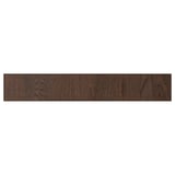 Dark oak wooden panel, rectangular shape, smooth finish, natural wood grain visible.