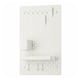 SKÅDIS white pegboard with accessories: hooks, shelf, basket. Modern, organised design.