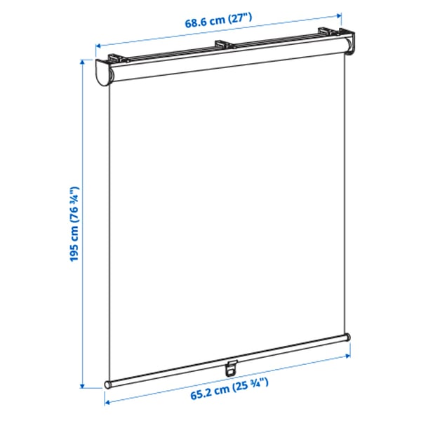 Illustration with measurements for the product: SKOGSKLÖVER.
