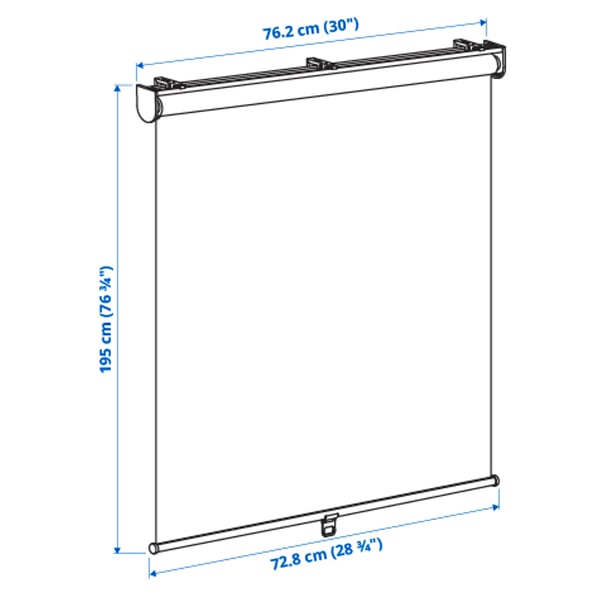 Illustration with measurements for the product: SKOGSKLÖVER.