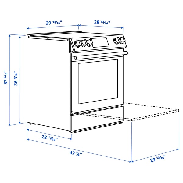 Illustration with measurements for the product: SNESSLINGE.
