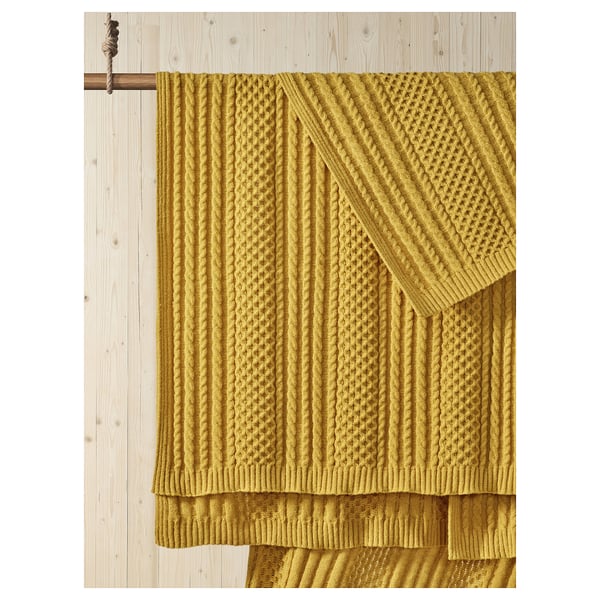 SÖRBYSKOGEN Throw, yellow, 51x67 "