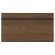 STENSTA dark brown ash veneer cabinet with wide wooden handle.