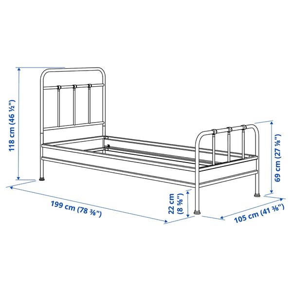 Illustration with measurements for the product: STJÄRNÖ.