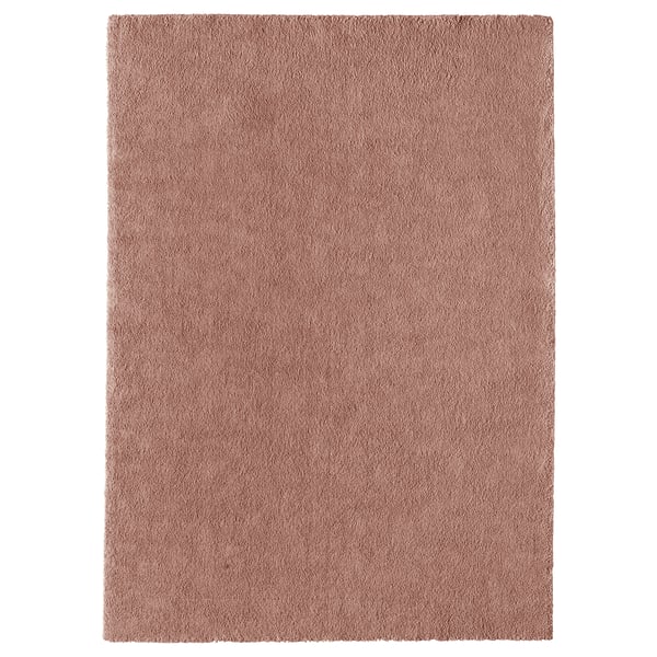 STOENSE Rug, low pile, pale pink, 5 ' 7 "x7 ' 10 "