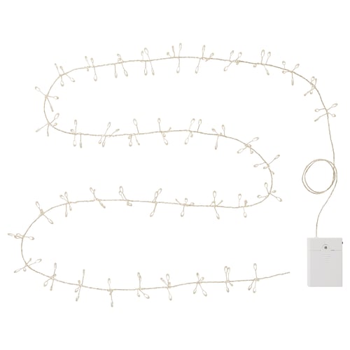 STRÅLA LED string lights, battery operated micro