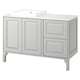 TÄNNFORSEN / ORRSJÖN Vanity, light gray/white marble effect, 49x21 1/2x35 3/8 "