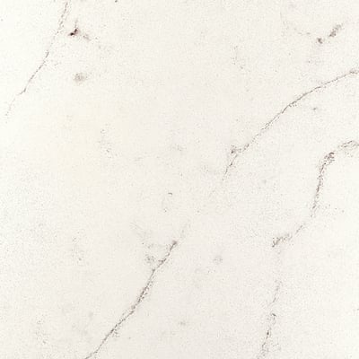 Smooth, frosted white glass surface with subtle speckles, showcasing high-quality, recycled material.