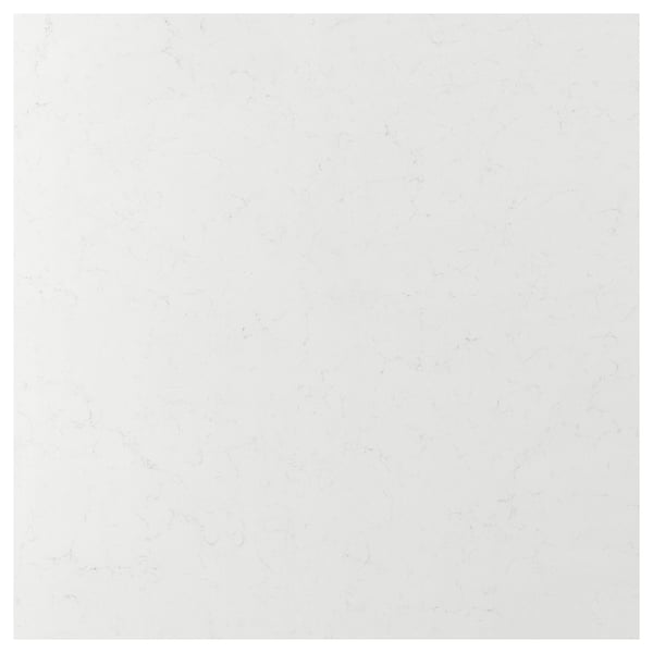 White TÄRNHULT recycled glass wall panel, smooth, rectangular, nature-inspired design.