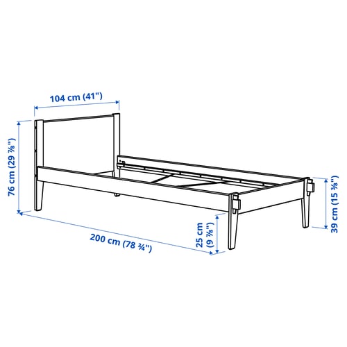 Illustration with measurements for the product: TAXÅSKLINT.