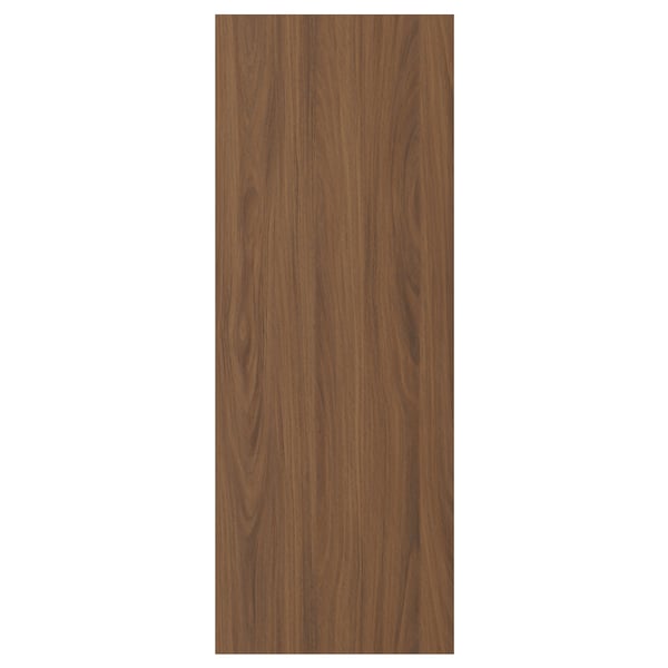 A TISTORP wooden panel in walnut brown with a smooth finish and vertical grain pattern.