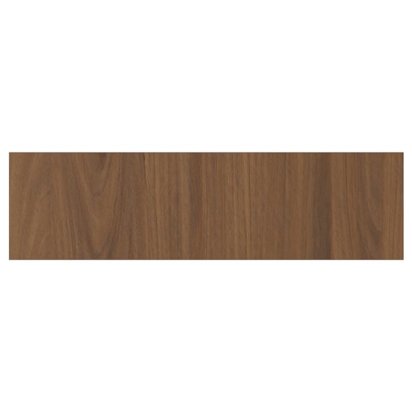 TISTORP walnut-brown wooden panel. Classic, modern style with smooth surface and vertical grain.