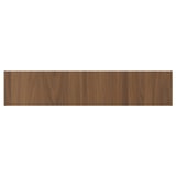 TISTORP, brown wooden panel, rectangular, smooth walnut surface.