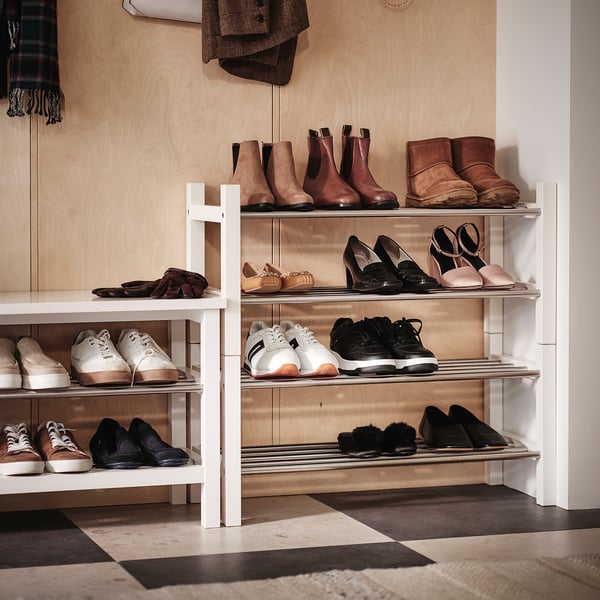 TJUSIG Shoe rack, white, 31 1/8x12 5/8x14 5/8 "