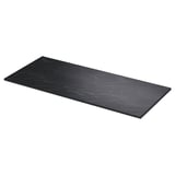 Black rectangular TOLKEN countertop, marble-effect foil, sleek design.