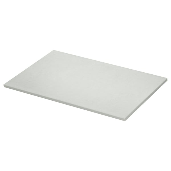 White TOLKEN countertop, rectangular, smooth surface, fiberboard base with melamine foil.