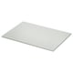 White TOLKEN countertop, rectangular, smooth surface, fiberboard base with melamine foil.