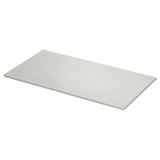 Grey rectangular bathroom countertop by TOLKEN, smooth, modern design.