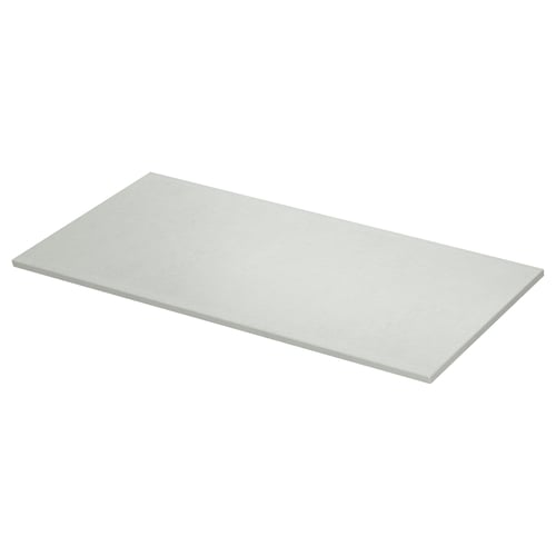 Grey rectangular bathroom countertop by TOLKEN, smooth, modern design.