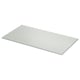 Grey rectangular bathroom countertop by TOLKEN, smooth, modern design.