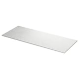 White marble-look TOLKEN bathroom countertop in fiberboard with melamine foil.