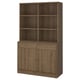TONSTAD wood bookshelf, brown, square cubes, drawers, modern design.