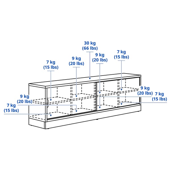 Illustration with measurements for the product: TONSTAD.