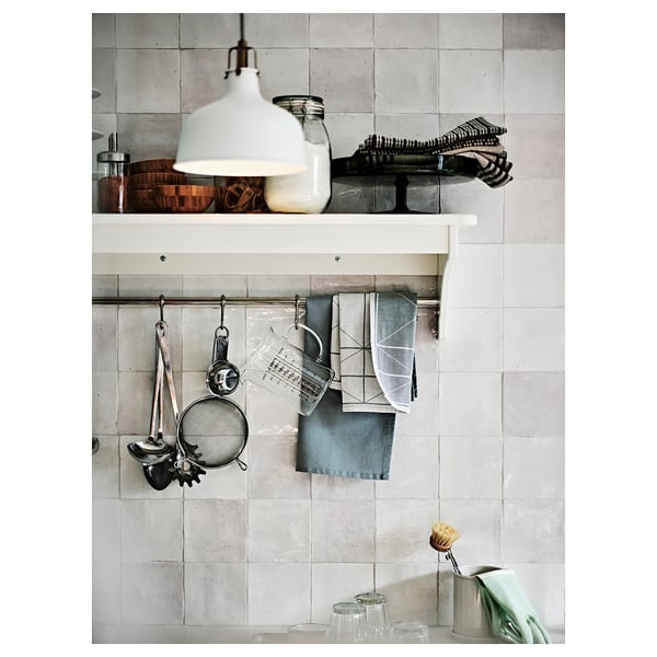 TORNVIKEN Wall shelf, off-white, 47 1/4 "