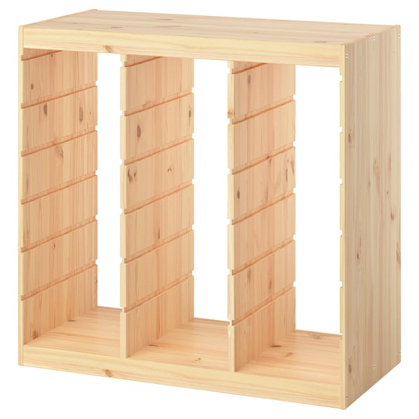 TROFAST Frame, light white stained pine/room divider, 36 5/8x17 3/8x35 7/8 "