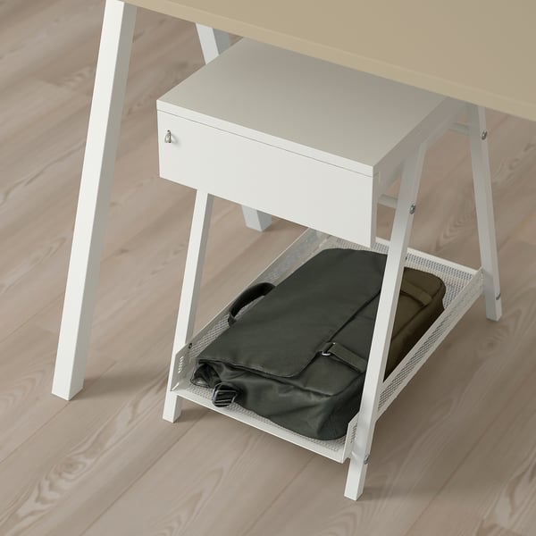 Small, lockable drawer and shelf storage unit. Ideal for organising desk or room.