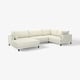 Modern cream UPPÅKRA sectional sofa with clean lines and deep cushions.