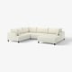 UPPÅKRA sectional sofa, white, modern design, ample cushions, high resilience foam, and wooden legs for comfort and style.