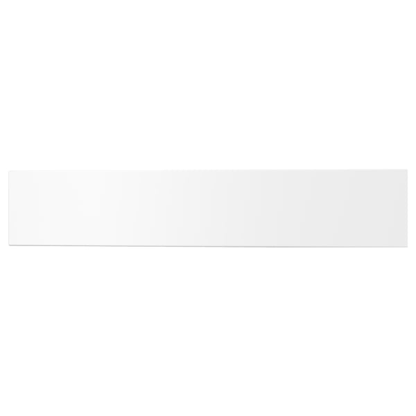White UTRUSTA drawer front, acrylic paint on fibreboard, smooth surface.