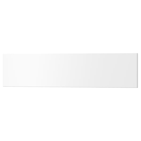 White UTRUSTA drawer front, smooth acrylic paint on fibreboard.