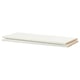 UTRUSTA white shelf: melamine, rectangular, thick, simple design.