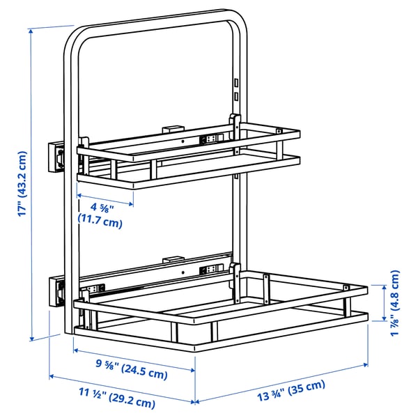 UTRUSTA Under-sink organizer, 13 3/4x11 1/2x17 "